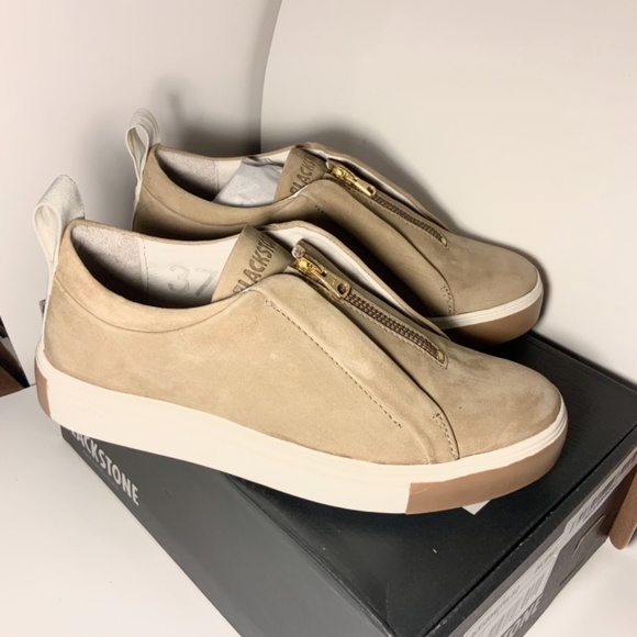 BLACKSTONE RL62 Tan Leather Zip Front Sneaker sz37 - Picture 14 of 15